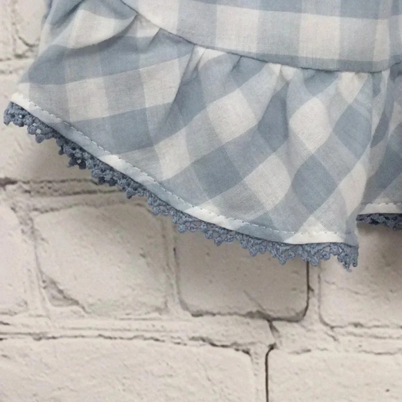 Tommy Bahama 12 Blue White Checkered Dress - Picture 4 of 6